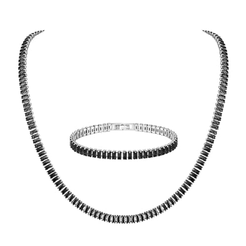 Crystal Necklace Bracelet Jewelry Set for Women Girl