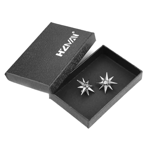 HZMAN Gothic Reverse Belly Button Ring for Women 316L Surgical Steel Jewelry