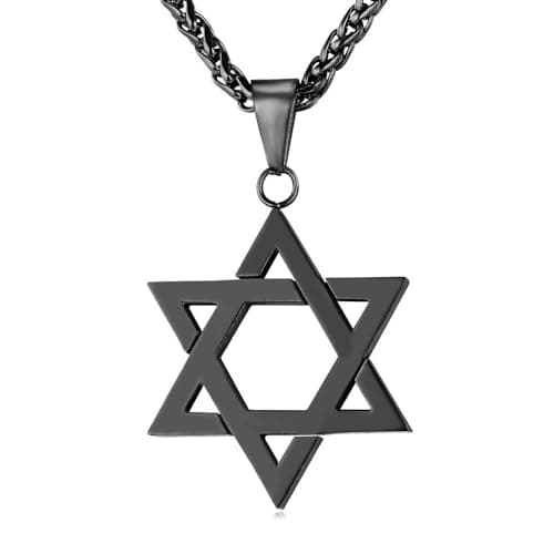 Hexagonal Star of David Necklace for Boys
