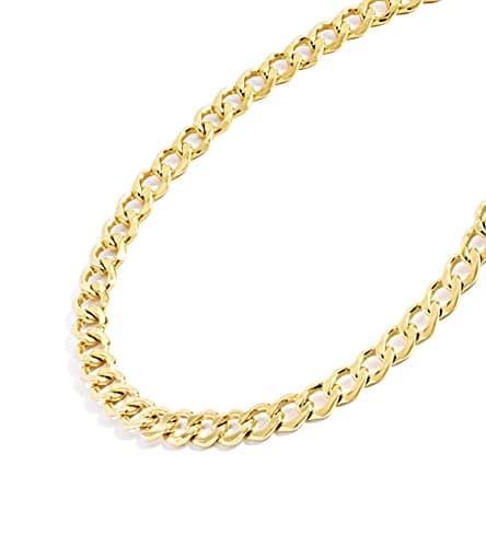Gold Chain Necklace Collection - 14K Solid Yellow Gold Filled Miami Cuban Curb Link Chain Necklaces