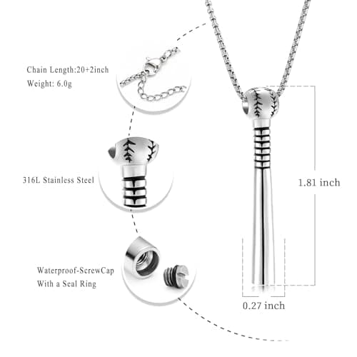 Oinsi Urn Necklace for Ashes: Keepsake Jewelry with Filling Kit