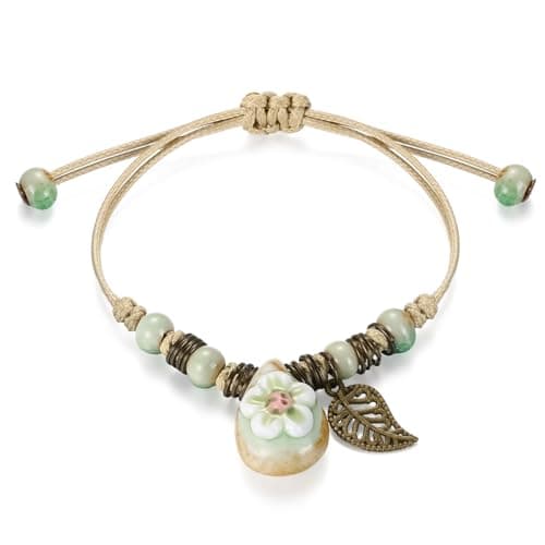 Emibele Layered Rivet Leopard Bohemian Bracelet for Women