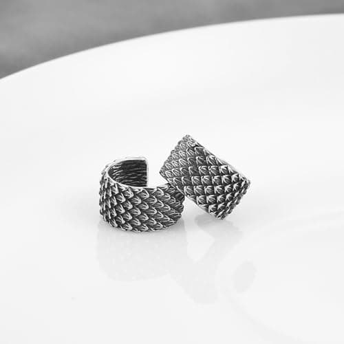HZMAN Dragon Scale Ear Cuff Earrings for Men & Women Jewelry