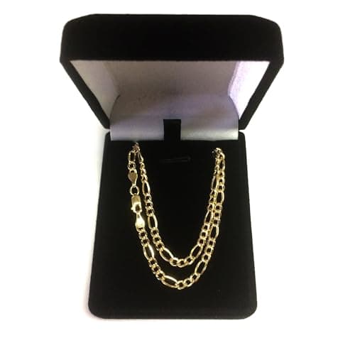 Jewelry Affairs 14K Gold Filled Figaro Chain Necklace, 3.2mm