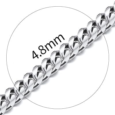 ChainsHouse Miami Cuban Link Chain Necklace for Men, 14K Gold Plated/SS/Black, 14"-30" Length