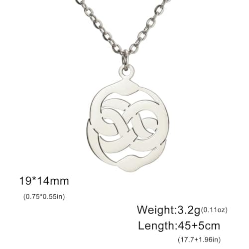 NADOXIMA Infinity Snake Pendant Jewelry Gifts for Men & Women