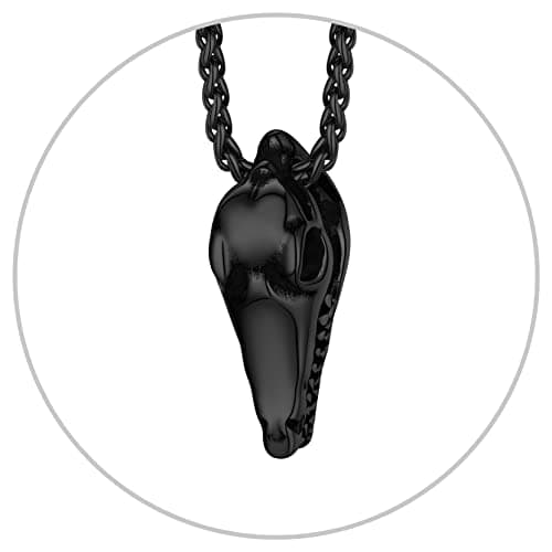 Richsteel Men's Crocodile T-Rex Skeleton Punk Jewelry