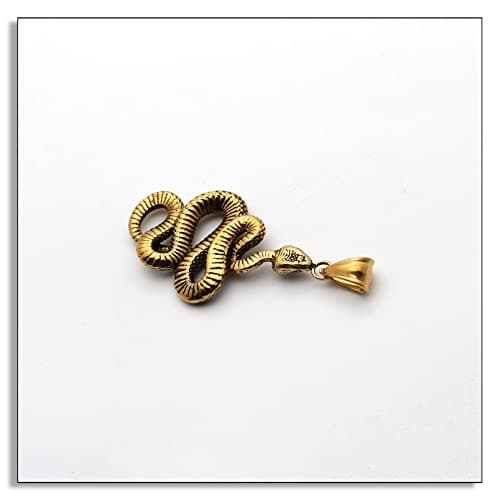 Heavstjer Punk Animal Snake Pendant Necklace
