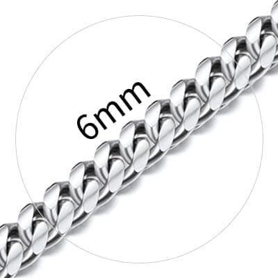 ChainsHouse Miami Cuban Link Chain Necklace for Men, 14K Gold Plated/SS/Black, 14"-30" Length