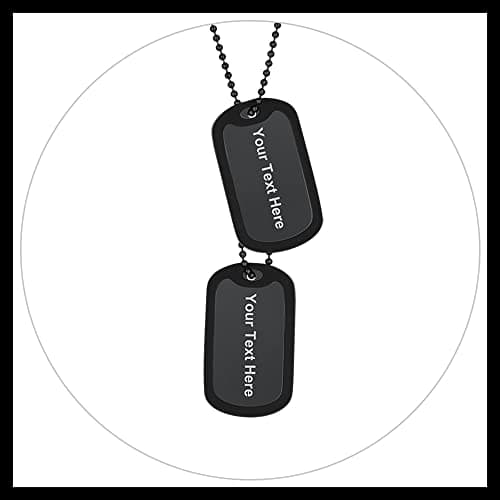 PROSTEEL Stainless Steel Cross Jewelry Dog Tags Pendant