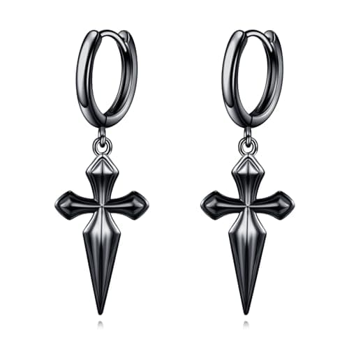 AINFQY Sword Drop Earrings 925 Sterling Silver Viking Jewelry