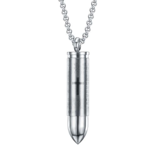 Stainless Steel Multicolored Pendant Necklace for Men & Women Gift