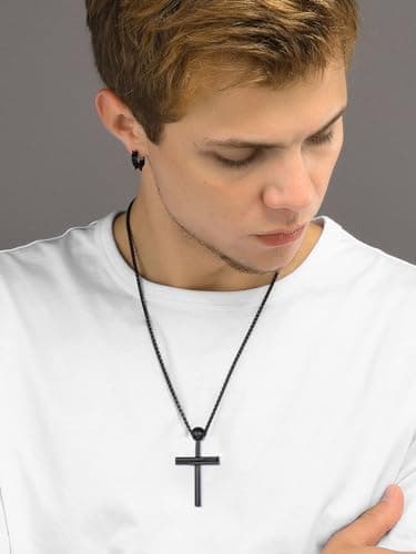 GOLDCHIC JEWELRY Sports Necklaces for Men and Teens – Stainless Steel Chain Jewelry for Football, Baseball, Soccer, Basketball, and Softball Fans
