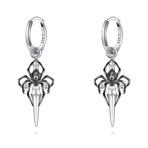 AINFQY Sword Drop Earrings 925 Sterling Silver Viking Jewelry