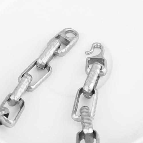 HZMAN Men's Hip Hop Alloy Heavy Paperclip Chain Necklace Gift