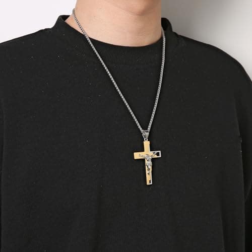 Men's Stainless Steel Cross Necklace