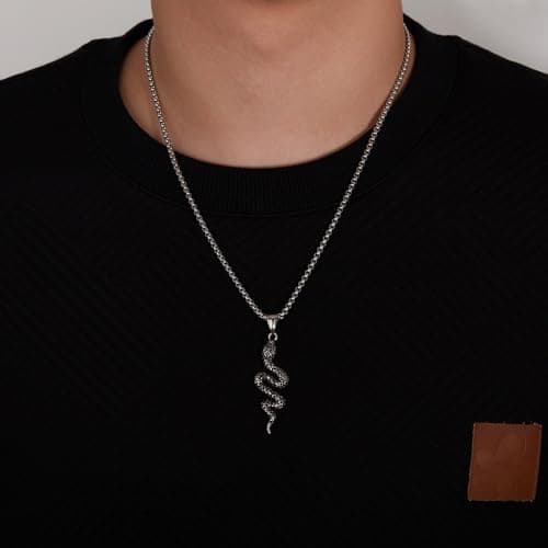 Stainless Steel Multicolored Pendant Necklace for Men & Women Gift
