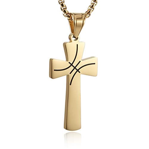 HZMAN I CAN DO ALL THINGS STRENGTH Bible Verse Basketball Pendant Necklace