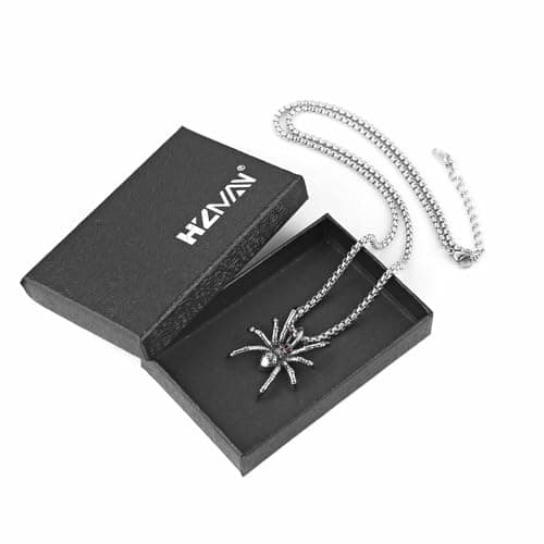 HZMAN Men's Gothic Stainless Steel Halloween Pendant Necklace Jewelry Gift