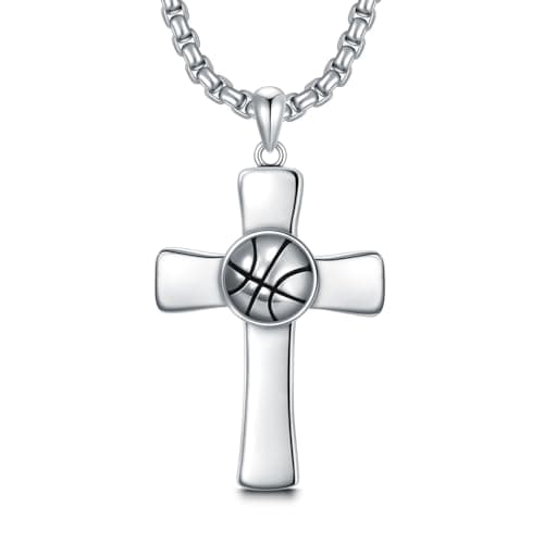 Men's Sports Pendant Necklace in 925 Sterling Silver