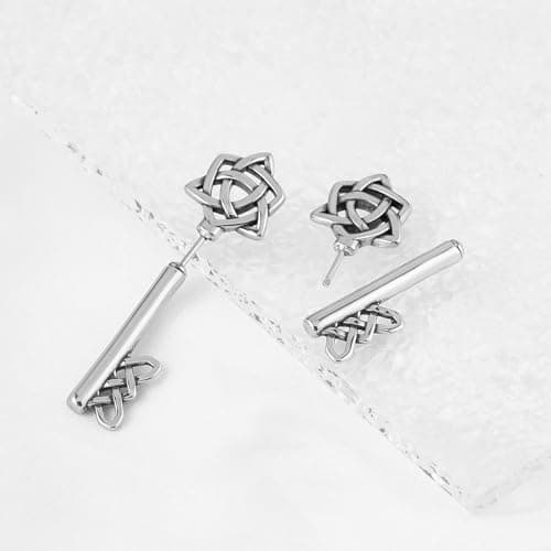 HZMAN Celtic Knot Stud Earrings
