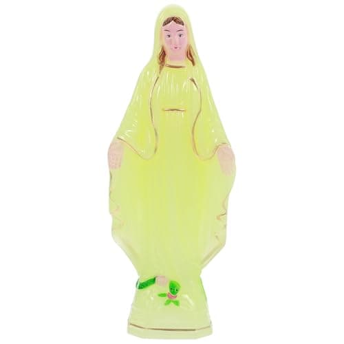 PRETYZOOM Virgin Mary Statue - 6" Blue Plastic Home Decoration