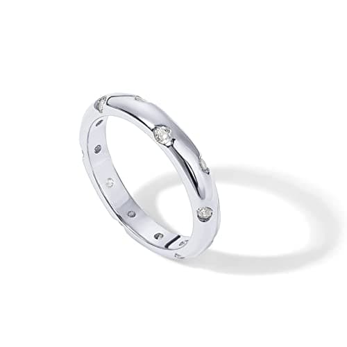 PavoI 14K Gold Plated CZ Stackable Ring for Women