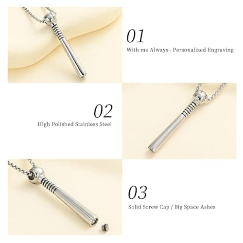Oinsi Urn Necklace for Ashes: Keepsake Jewelry with Filling Kit