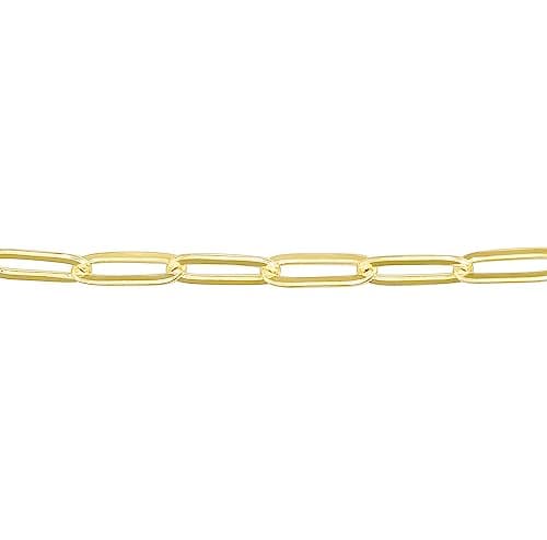 Pavoi 14K Gold Plated Curb Necklace with Beads and Chains
