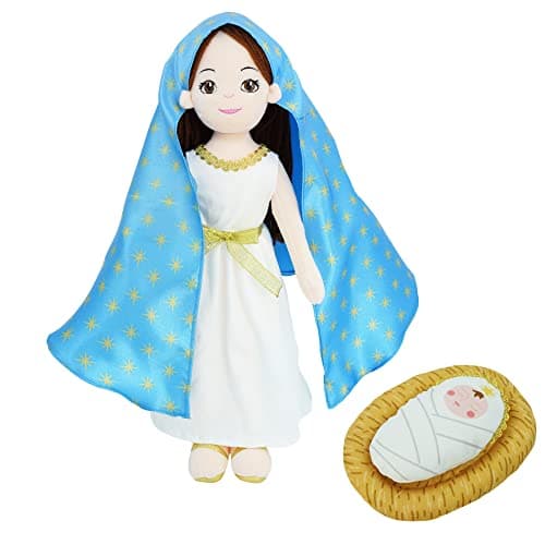 June Garden 14" Soft Religious Figure: Lady of Guadalupe Catholic Virgin Mary