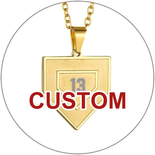 GOLDCHIC JEWELRY Sports Necklaces for Men and Teens – Stainless Steel Chain Jewelry for Football, Baseball, Soccer, Basketball, and Softball Fans