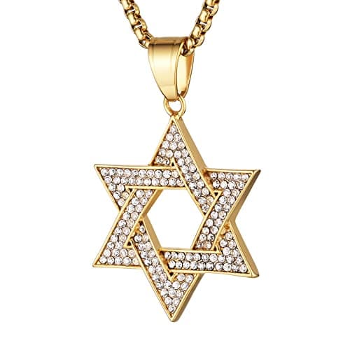 Stainless Steel Star of David Pendant for Women and Men