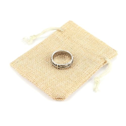 HZMAN Men's Stainless Steel Retro Hammered Cross Ring 6.5mm Wide Stackable Band Jewelry Gift