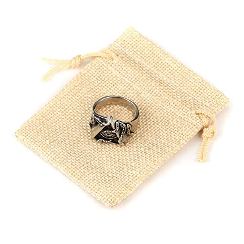 HZMAN Stainless Steel Eye of Providence Octopus Tentacle Biker Ring for Men