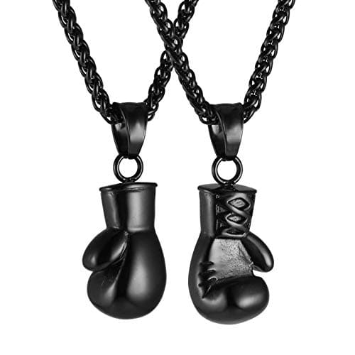 HZMAN Punk Stainless Steel Boxing Glove Chain Pendant Necklace