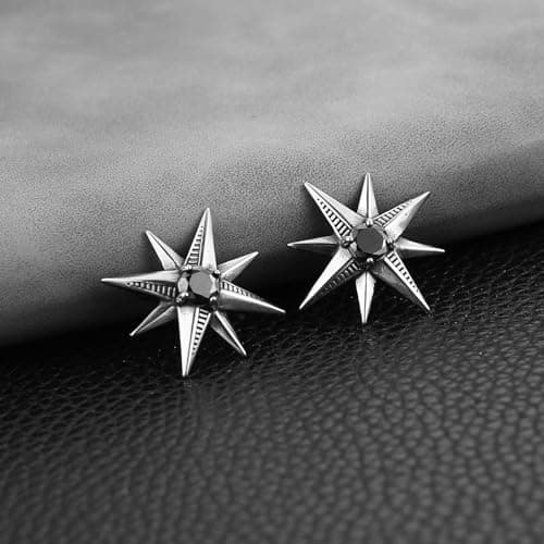 HZMAN Gothic Reverse Belly Button Ring for Women 316L Surgical Steel Jewelry