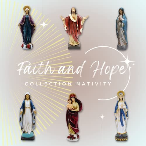 Comfy Hour 6" Religious Virgin Mary Praying Statue, Home Madonna Figurine