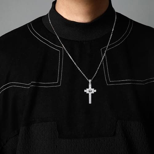 Sterling Silver Star of David Pendant Judeo-Christian Jewelry for Men & Women