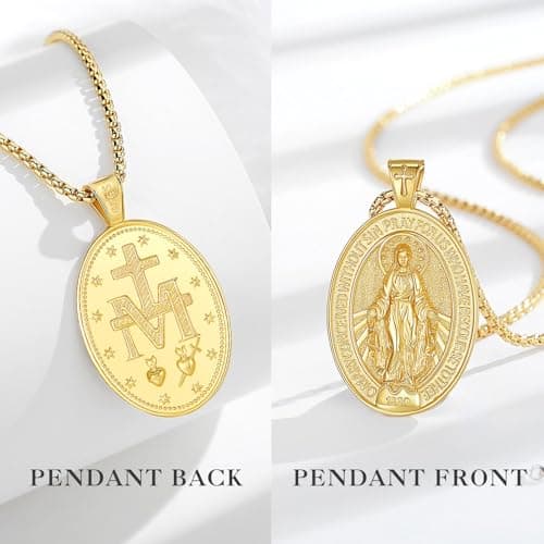 Sterling Silver Religious Necklace for Men and Women