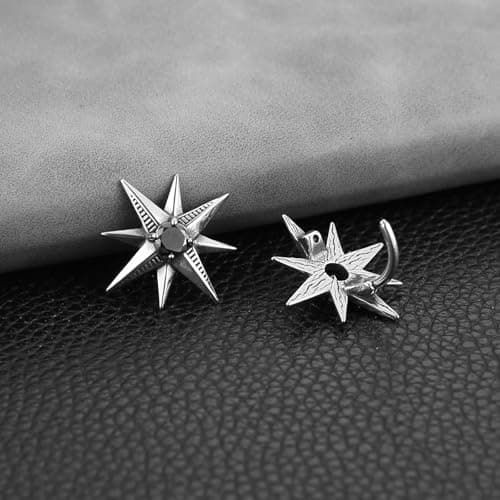 HZMAN Gothic Reverse Belly Button Ring for Women 316L Surgical Steel Jewelry