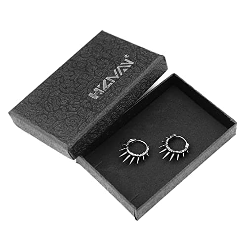Spike Rivet Earrings in Stainless Steel Gothic Punk Style for Men and Women