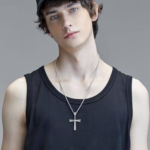 Baseball Cross Necklace for Men and Women
