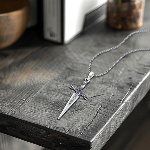 DRINSPER Thor's Hammer Necklace 925 Sterling Silver Norse Jewelry for Men Women
