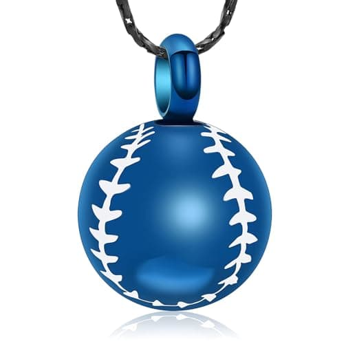 AIWENXI Baseball Ash Jewelry Pendant for Cremation Keepsake