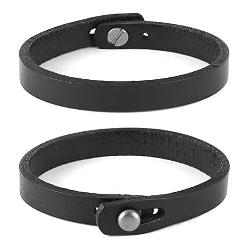 HZMAN Steampunk Adjustable Leather Cuff Bracelet