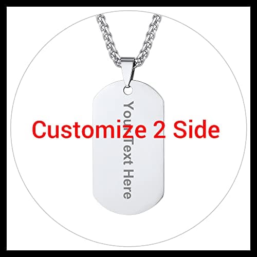 PROSTEEL Stainless Steel Cross Jewelry Dog Tags Pendant