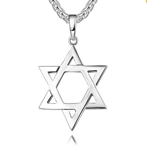 Reizteko Silver Star of David Pendant Necklace Israel Jewelry