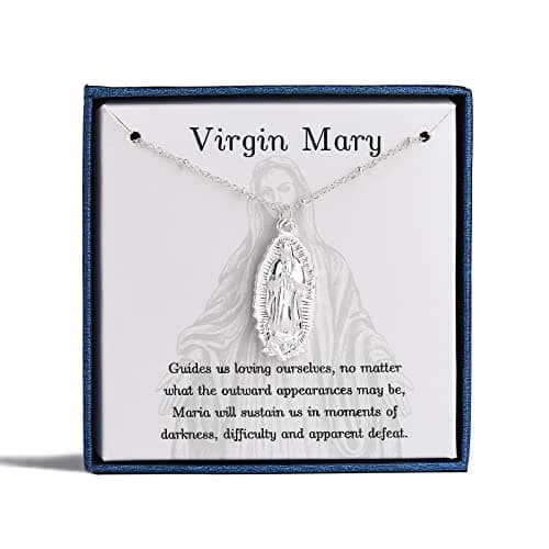 Ascona Virgin Mary Gold/Silver Pendant Necklace for Women