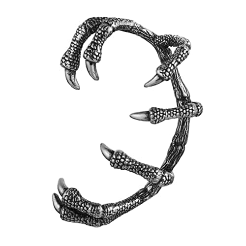 Stainless Steel Dragon Ear Cuff Earrings for Women and Men