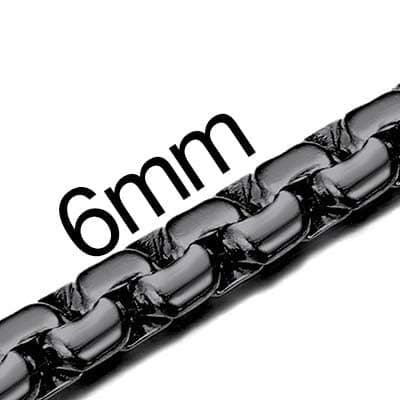 Men's Stainless Steel Cuban Link Chain Necklace, Silver/Black/Gold Plated, 4/6/9mm, 18-30 inches, Gift Jewelry